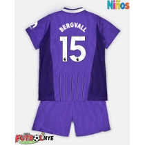 Camiseta Tottenham Hotspur Lucas Bergvall #15 Tercera Equipación para niños 2026-27 manga corta (+ pantalones cortos)